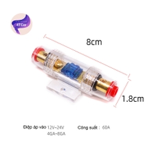 Cầu chì 60A chính hãng KUERL - chuyên dụng đấu sub ô tô , loa đài ô tô