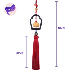 Khánh treo gương trang trí ô tô hoa sen chuông