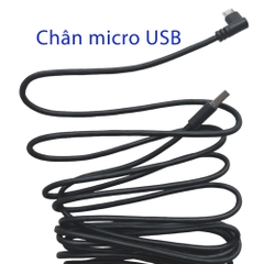 Dây cắm công micro USB camera hành trình ô tô dài 2,7m (T3)