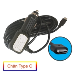 Tẩu cấp nguồn cho camera hành trình 12V 24V 36V, dài 3.5m, chân cắm dẹt, chân cắm vuông, 2 cổng USB sạc điện thoại