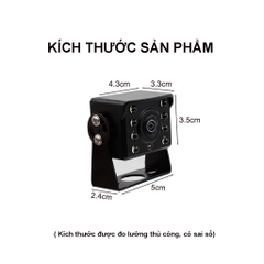 Camera lùi xe tải 2 chế độ AHD/CCD dùng được cho cả màn android và màn thường