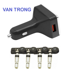 Cảm Biến Áp Suất Lốp Ô Tô, Cảm Biến Áp Suất Lốp Van Ngoài / Van Trong TPMS - Màn Hình sử dụng điện cắm chân tẩu