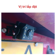 Bộ màn 4.3 inch đặt taplo, camera lùi xe tải 12-24V lắp cho xe công trình , ô tô, máy xúc, cẩu nguồn cắm tẩu