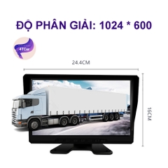 Camera Hành Trình 360 Ghi Hình D10 4 Mắt 10INCH Cho Xe Tải Và Xe Khách, Camera 4 mắt chuyên xe tải, điện 12-36v (tặng thẻ nhớ 32GB)