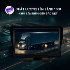 Camera Hành Trình 360 Ghi Hình D10 4 Mắt 10INCH Cho Xe Tải Và Xe Khách, Camera 4 mắt chuyên xe tải, điện 12-36v (tặng thẻ nhớ 32GB)