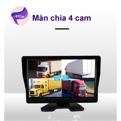 Camera Hành Trình 360 Ghi Hình D10 4 Mắt 10INCH Cho Xe Tải Và Xe Khách, Camera 4 mắt chuyên xe tải, điện 12-36v (tặng thẻ nhớ 32GB)