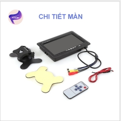 Màn hình 7 inch và camera lùi cho xe tải 12-24V lắp cho xe công trình , ô tô, máy xúc, cẩu nguồn cắm tẩu
