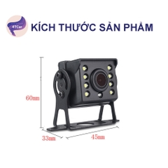 Camera Lùi Xe Tải Xe Khách Xe Bus 9V-36V Hồng Ngoại CCD Dây Tín Hiệu Dài 10m,15m,20m có đèn LED hồng ngoại trợ sáng