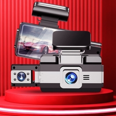 Camera hành trình quay 360° độ HT01 Cam hành trình ô tô màn 3 inch