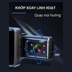 Camera hành trình quay 360° độ HT01 Cam hành trình ô tô màn 3 inch