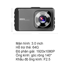 Camera hành trình độc lập xe hơi màn hình 3.0 inch HT04