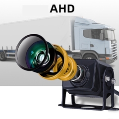 Camera Lùi Xe Tải chạy điện 12v  CLXT02 chân analog công nghệ AHD, chân cắm GX12-4P chuyên dùng cho màn android