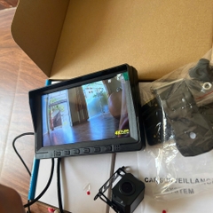Bộ camera hành trình ghi hình  xe tải, xe khách màn hình 7 inch AHD chạy điện 9-36v 2 mắt cam siêu nét 4K utral HD