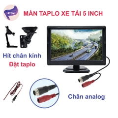 Màn taplo xe tải 5 inch để trên taplo hoặc treo kính cho xe ô tô, xe tải, xe đầu kéo màn hình DVD lắp cam lùi