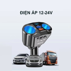 Tẩu Sạc Nhanh USB Type C PD QC3.0 120W Chuyên Dụng Cho Xe Hơi kết nối bluetooth