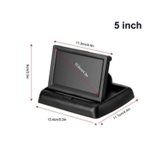 Màn hình taplo 5 inch xe tải xe ben + cam lùi 8 led cắm tẩu dây 6m