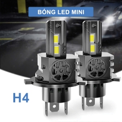 Bóng led mini H4 chân cắm thẳng điện 24V dùng cho xe tải