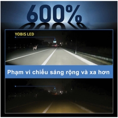 Bóng led mini H4 chân cắm thẳng điện 24V dùng cho xe tải