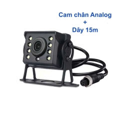 Camera lùi xe tải 8 led chân AV hoặc chân Analog