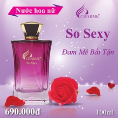 NƯỚC HOA NỮ CHARME SO SEXY 100ML