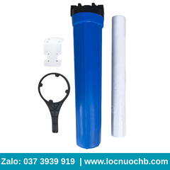 Bộ lọc thô đầu nguồn xử lý nước MÁY Composite van tay