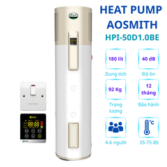 Máy bơm nhiệt Heat Pump Aosmith 180 Lít