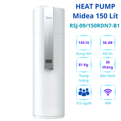 Máy bơm nhiệt Heat Pump Midea 150L