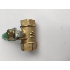 Van đồng khóa nước ren 13mm (1/4") hai đầu ren trong- Hieunhung