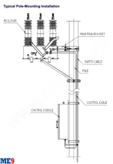 Máy cắt tự đóng lại Auto-Recloser Shinsung 38kV