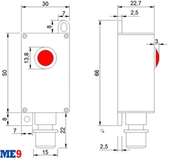 Bộ cảnh báo sự cố đầu cáp EKL4 kèm đèn báo ngoài Andaxing