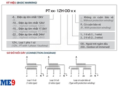 Biến điện áp 10kV ngâm dầu ngoài trời Emic