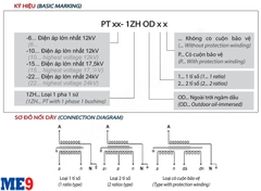 Biến điện áp 22kV ngâm dầu ngoài trời Emic