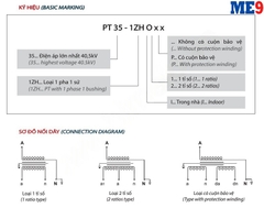 Biến điện áp 35kV khô ngoài trời Emic