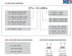 Biến dòng 10kV ngâm dầu ngoài trời 1 cuộn thứ cấp Emic