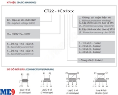 Biến dòng 22kV trong nhà 1 cuộn thứ cấp Emic