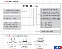 Biến dòng 22kV trong nhà 2 cuộn thứ cấp 5P5 Emic