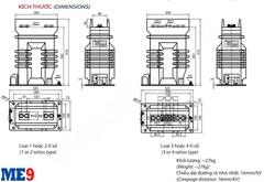 Biến dòng 35kV trong nhà 1 cuộn thứ cấp Emic