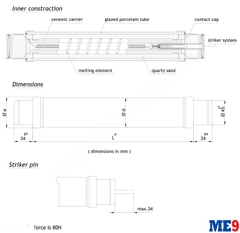 Cầu chì ống trung thế EFO 24kV 80A