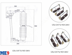 Cầu chì tự rơi gốm