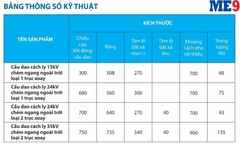 Cầu dao cách ly ngoài trời chém ngang