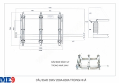Cầu dao cách ly trong nhà