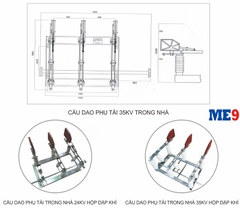 Cầu dao phụ tải trong nhà hộp dập khí