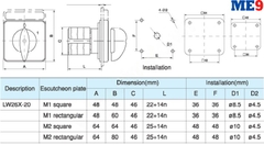 Chuyển mạch vôn LW26X-20
