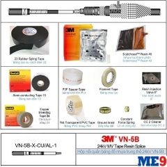 Hộp nối cáp đơn pha 24kV quấn băng đổ keo resin hãng 3M