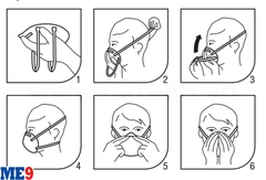 Khẩu trang bảo vệ hô hấp 3M 8822