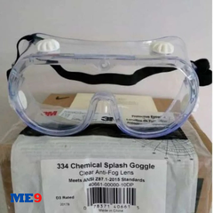 Kính bảo hộ chống hoá chất 3M 334AF