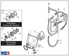 Mặt nạ nguyên mặt 3M 6700 6800 6900