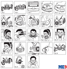 Mặt nạ nửa mặt 3M 6100 6200 6300