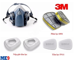Mặt nạ nửa mặt 3M 7501 7502 7503