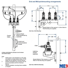 Máy cắt tự đóng lại Auto-Recloser Schneider U27